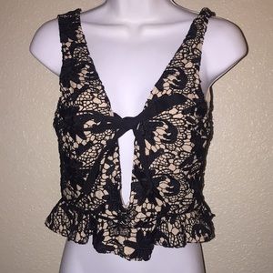 Lace crop top